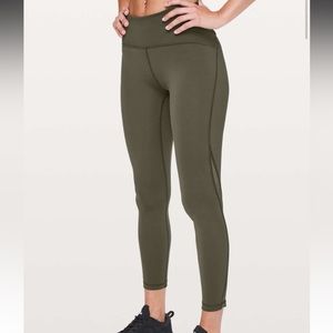Lululemon Train Times 7/8 Pant Dark Olive